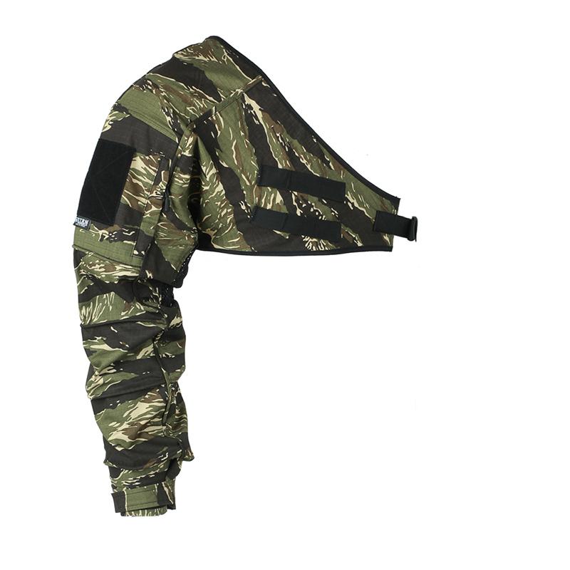 

BEPAN Outdoor Sports Tactical Vest Protect Half Arm T-shirt Patch One Side Sleeve Hanging L