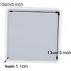 5Pcs Square Shape Epoxy Mold DIY Resin Casting Square Base Coaster Silicone Mold, Larger Size 5 Inch