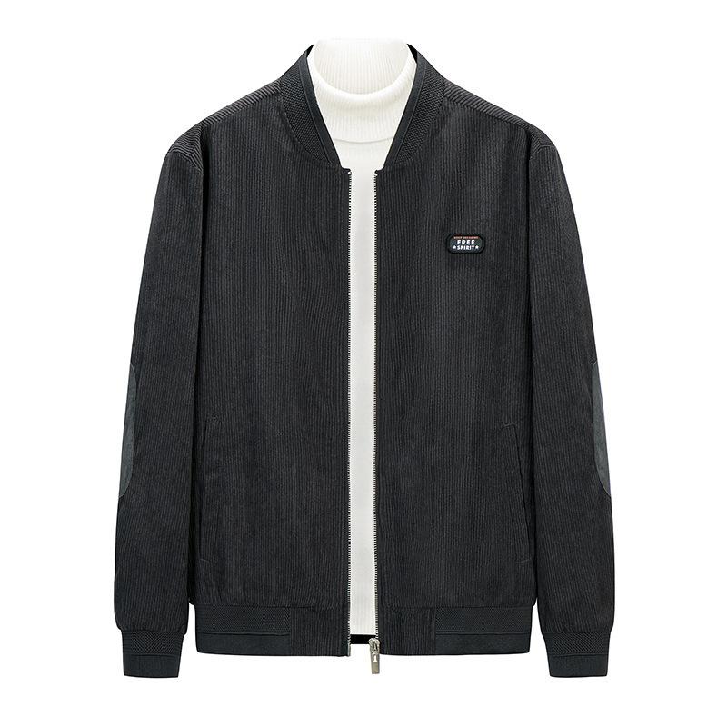 Second Open Autumn and Winter Dad's Cotton-padded Clothes with Cotton and Thickened Middle-aged Men's Coats