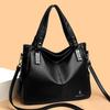 Elegant Vintage PU Leather Handbag for Women Large Capacity Shoulder Bag Top Handles & Detachable Shoulder Strap Simple Daily Bag Ladies Holiday Gifts