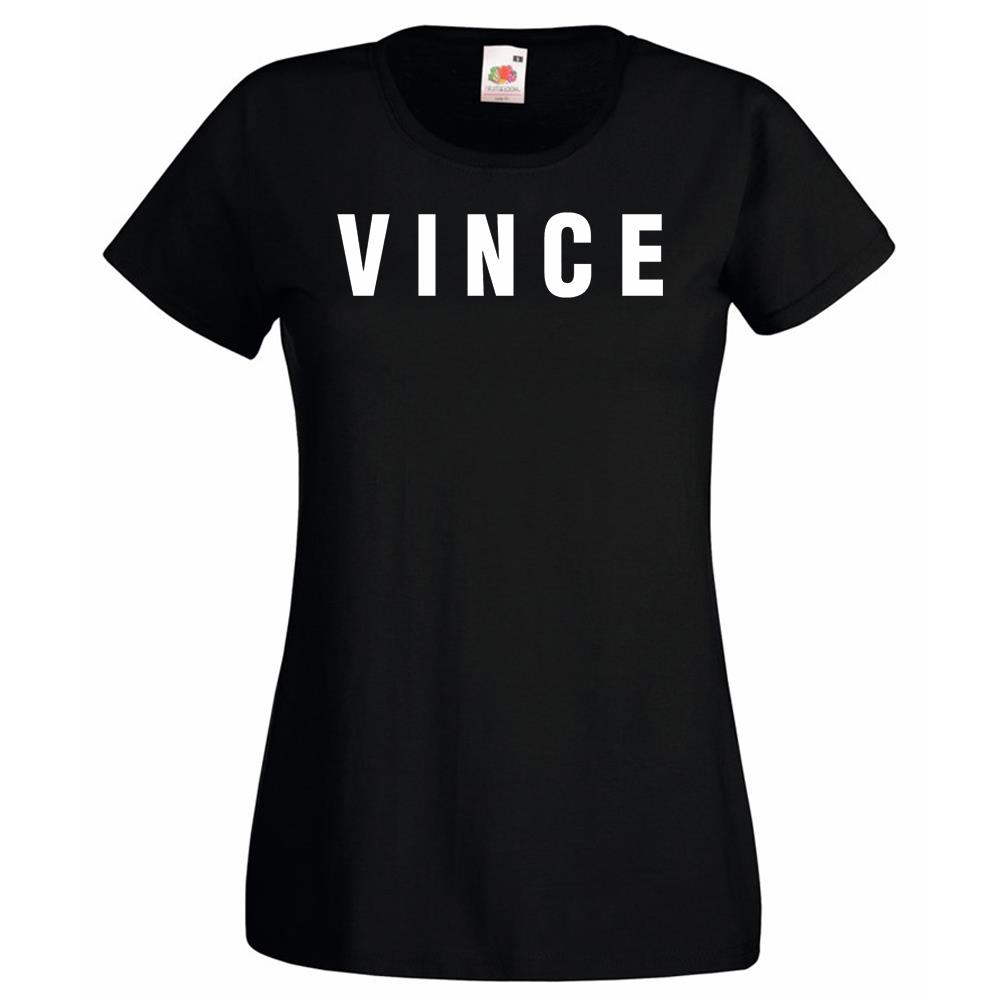 Unisexs Vincent 1986 Sports Drama Money Vince Movie Lady Fit Black TShirt 2XL