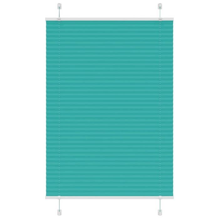 VidaXL Store plissé vert pétrole 100x150 cm largeur du tissu 99,4cm, store plissé de fenêtre, store accordéon, store plissé 4015398