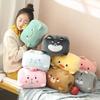 Chauffe-mains Dessin Animé Animal Peluche Poupée Garder au Chaud en Hiver Couverture Main Oreiller Peluche Mignonne Filles Poupée Remplie Oreiller Jouet