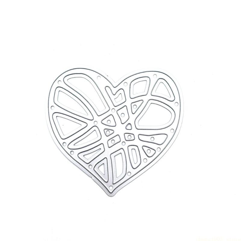 QX2E Heart Cutting Dies Embossing Stencils Cards Decorations Wedding Metal Die Cuts