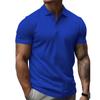 T-shirt Sportiva Casual da Uomo Estiva con Collo a Revers Tinta Unita Manica Corta Polo Abbigliamento da Uomo
