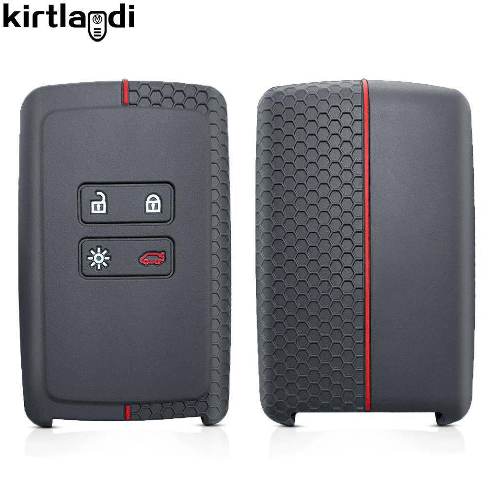 

Для Renault Clio Megane Arkana Captur Koleos Zoe Espace Scenic Sandero Kadjar Dacia Duster Силиконовый чехол-картхолдер для ключа-брелока автомобиля