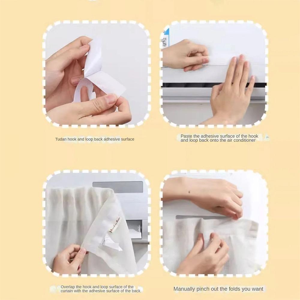 Hanging-type Wind Guide Curtain Gauze Dust Cover New Windshield Door Curtain  Home Office