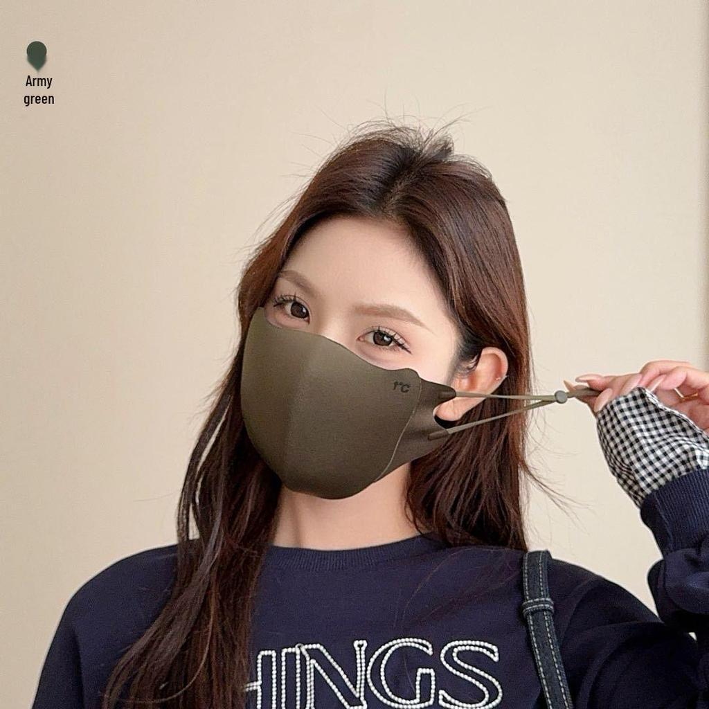 Women's Winter Windproof Sponge Mask: Warm, Dustproof, Seamless, Washable, Eye Corner Protection