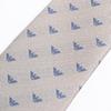 Emporio Armani Eagle Made in 340075 3R616 00050 Men's Tie, 7.5cm Wide, 100% Silk, Logo, Beige, Italy, [Used]