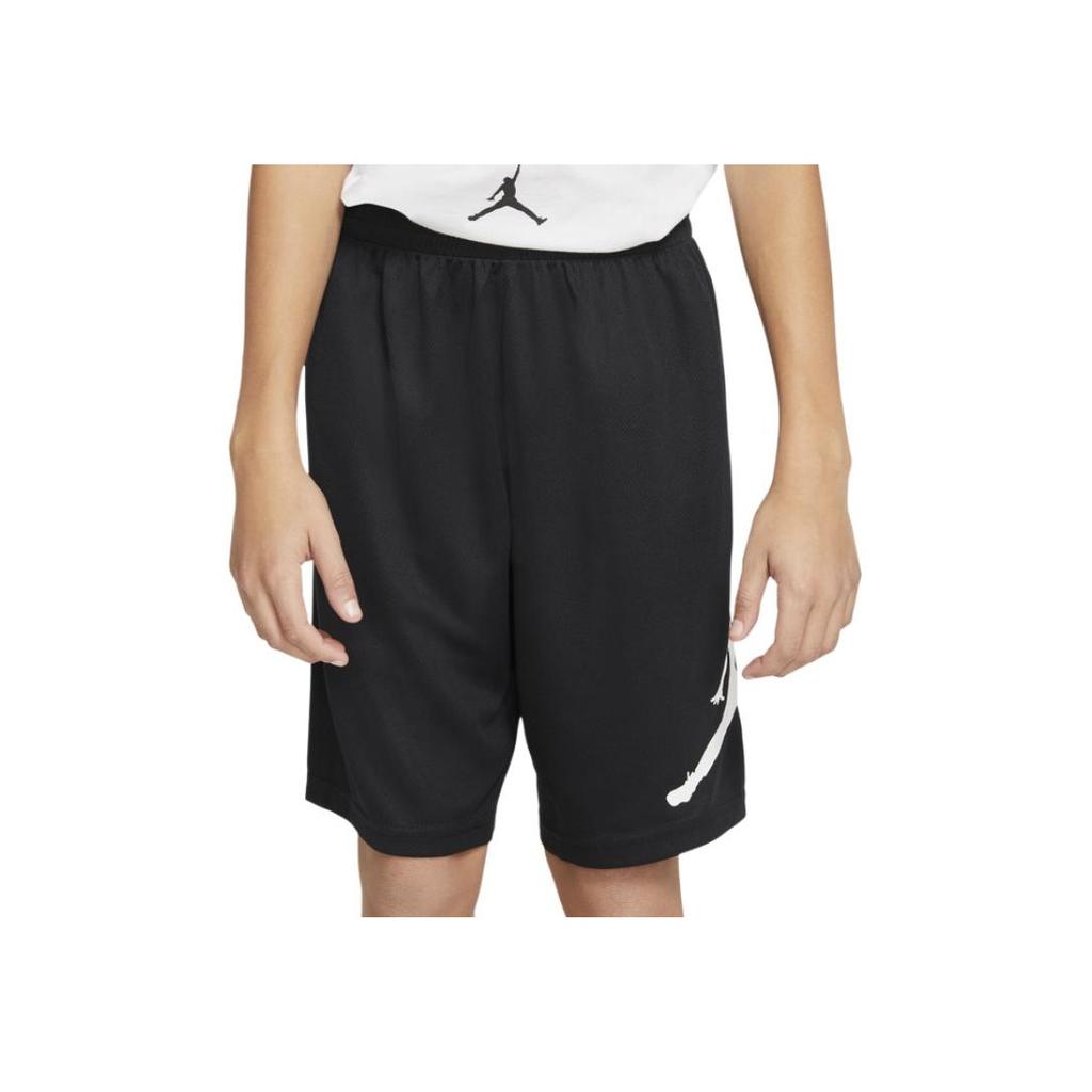 Jordan Pantaloncini dritti con stampa logo per bambini Pantaloncini neri CZ2058-010