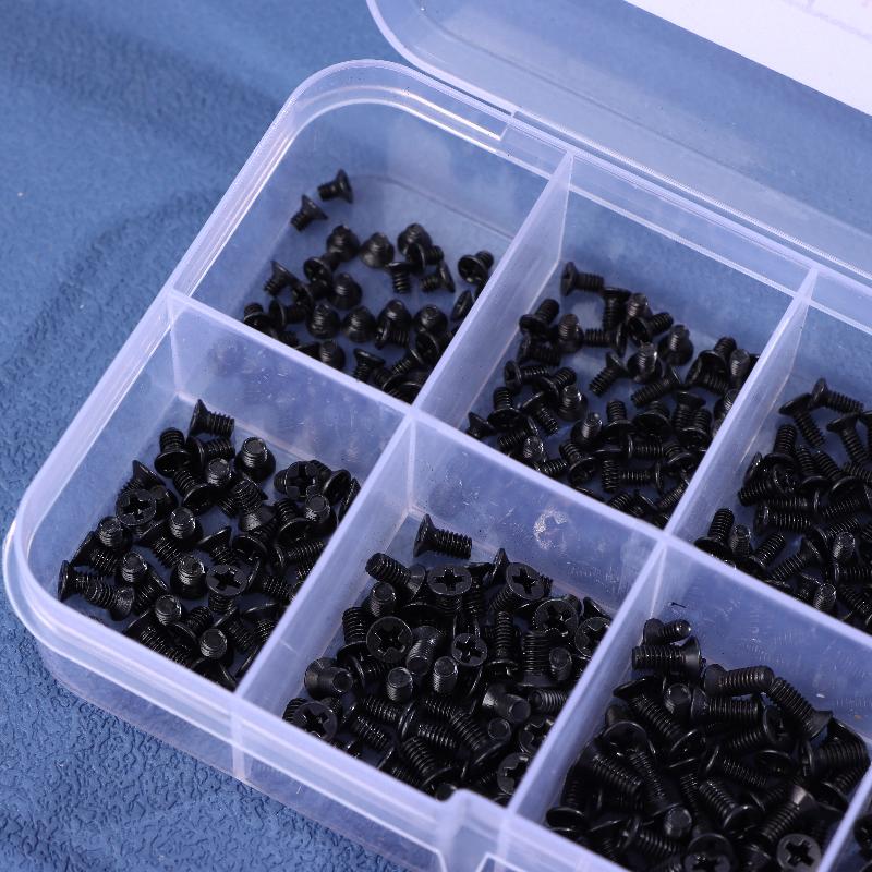 500Pcs Boxed Laptop Computer Screws Set Universal Screw M2 M2.3 M3 Phillips Countersunk Screw Set