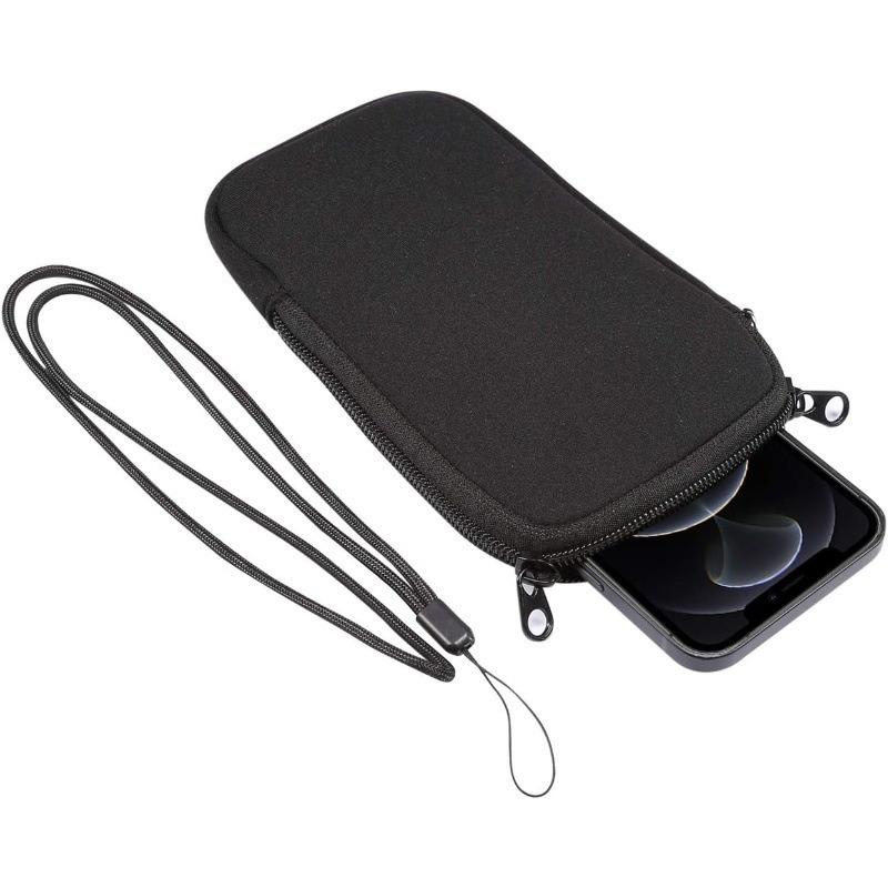 

Phone Pouch With Lanyard, Earphone Storage, Phone Case, Multifunctional Portable Carrying Bag For Convenient Organization чёрный