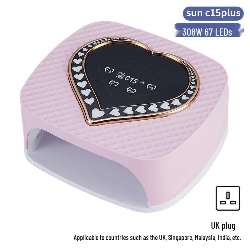 Dazzling 256W LED Nail Curing Lamp, Quick Dry Gel Lamp for Salon Use