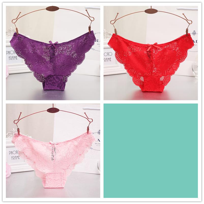 

3 шт./лот женские сексуальные полые кружевные трусы с треугольными чашками и низкой талией, трусы с рюшами и бантом XXL
