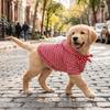 Warm Dog Striped Hooded Hoodie Heart Pattern Comfortable Puppy Hooded Jacket Breathable with Hat Cat Sweater Spring Autumn