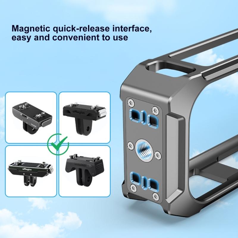 Für X5 Kamera Schutzhülle Kratzfest Erweiterungsrahmen Vertikaler Halter Montage Kalt Schuh Halter Zubehör