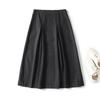 2025 Spring Women's Slim Fit Wool Blend Midi Skirt: Elegant, Versatile, and Stylish