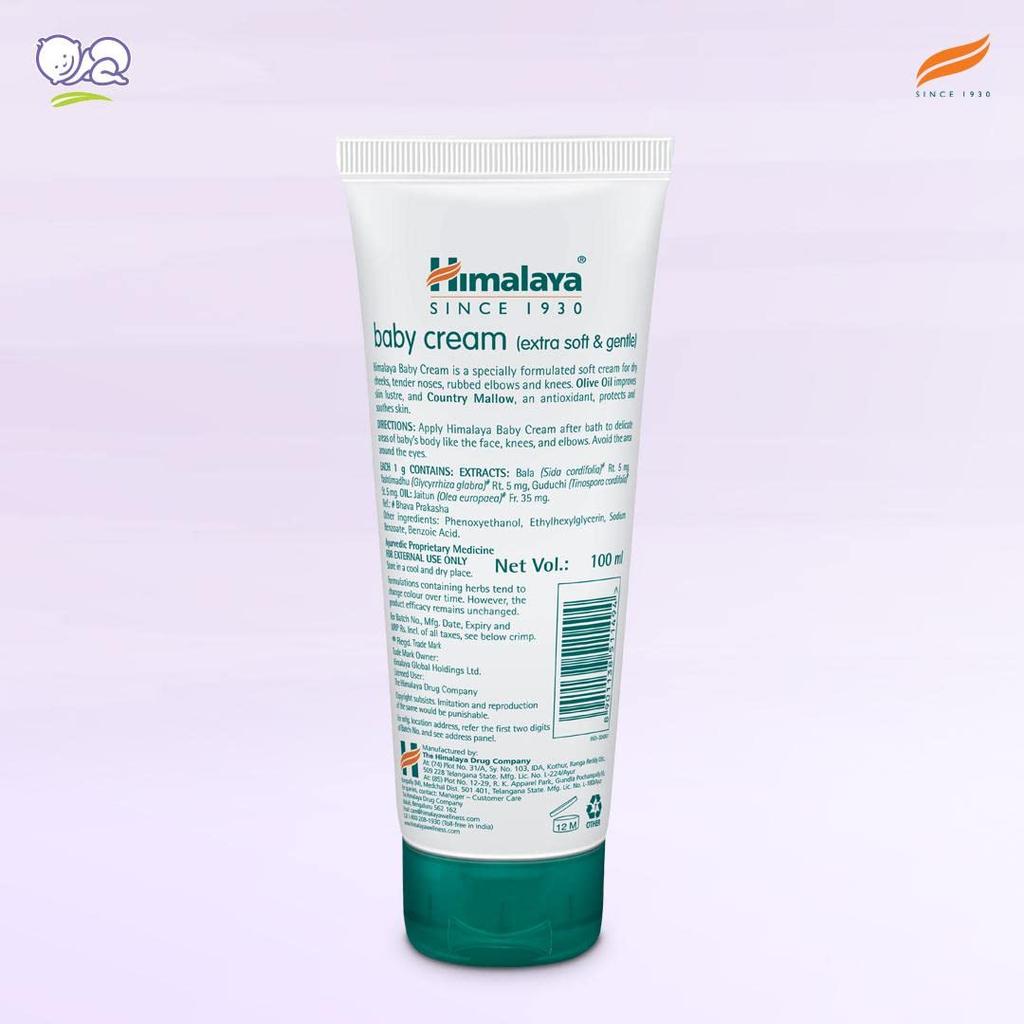 Himalaya Baby Cream 200ml Face Moisturizer Day Cream For Dry Sensitive Skin, Unisex Protection