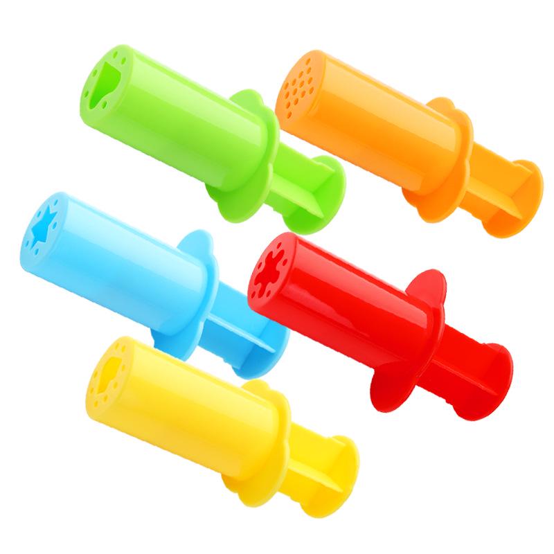 Handmade Play-Doh Syringe & Plum Blossom Flower Clay Extruder for DIY Children s Noodle Molds