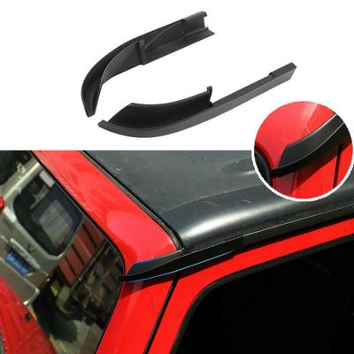 Roof Top Rain Gutter Extensions Hardtop Rainwater Diversion Channel Guard ForWrangler JK JKU 2007-2018 2/4 Door Car Accessories