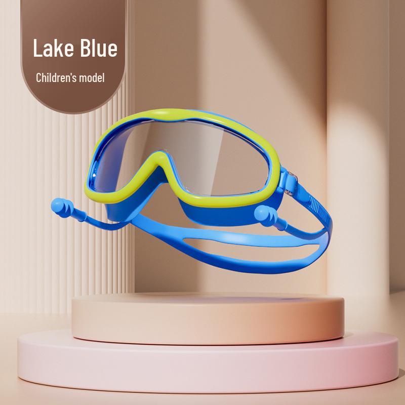 2025 Großrahmen Erwachsene & Kinder Anti-Beschlag Wasserdicht Schwimmbrille & Tauchkappen-Set
