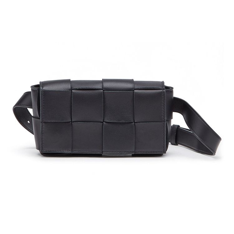 

Bottega Veneta Cassette Belt Bag Black/Gold Women Bags 668572-VMAY1-8425 Basic Set (Bag+Dust Bag)