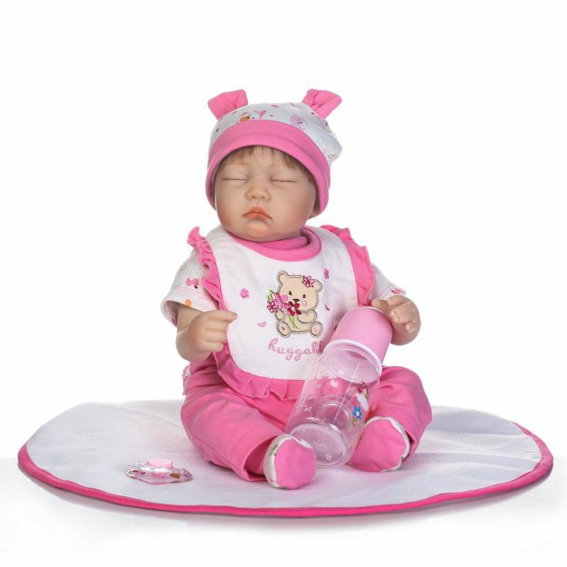 NPK Realistic Baby Doll with Soft Cloth Body - Perfect Children s Day Gift 42 cm