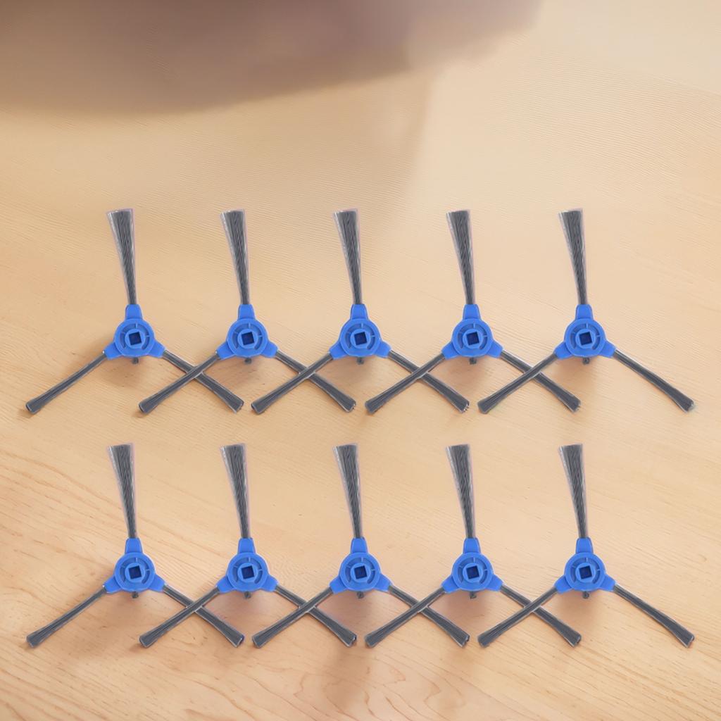 Compatible Side Brushes for Solac Lucid I10 Robot Vacuum 6/10 Piece Set Designed for Efficient Edge Dust Pickup