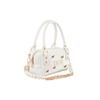 Dior DIY Stil Kosmetiktasche RISK Zhuang Shengxiaomeng Handtasche Umhängetasche Schmetterling Perle Weiß Gold