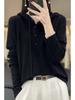 Spring & Autumn Wool Hoodie: Casual, Lazy-Style Knitted Sweater, Slimming Button-Up, Versatile for Women