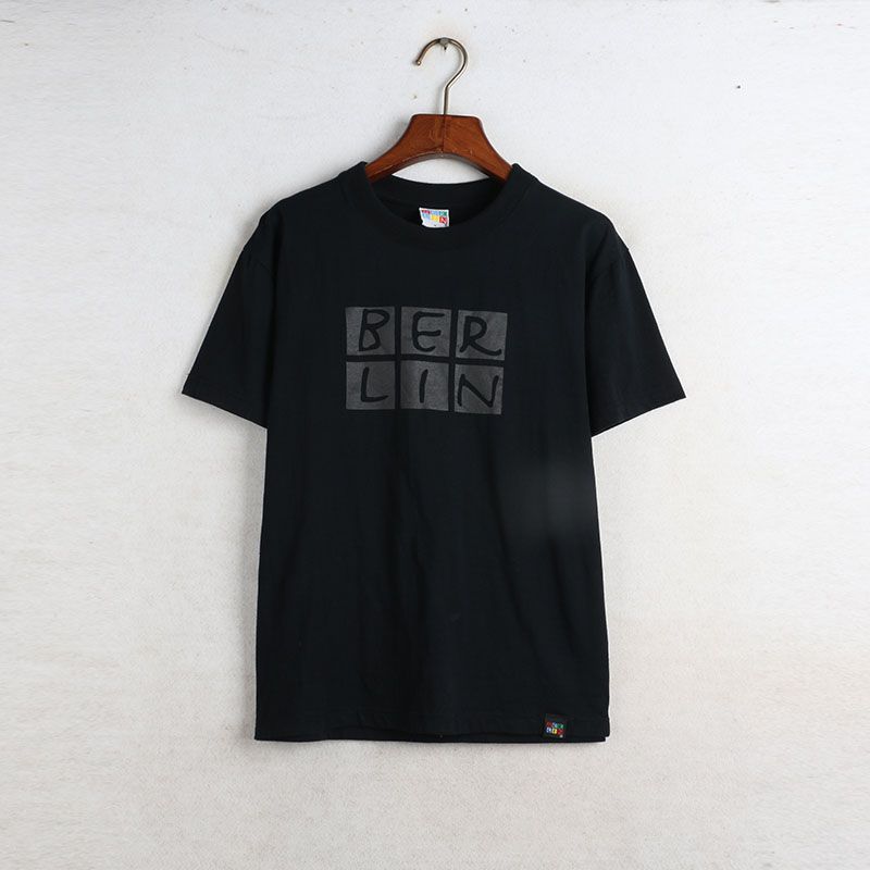 

Sunshine House Summer New Arrival Export European and American Style Men s Clothing Printed Letters Short Sleeve All Cotton T-shirt Thin Top Plus Size Black S
