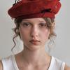 Poesiedame BOW BERET IN RED
