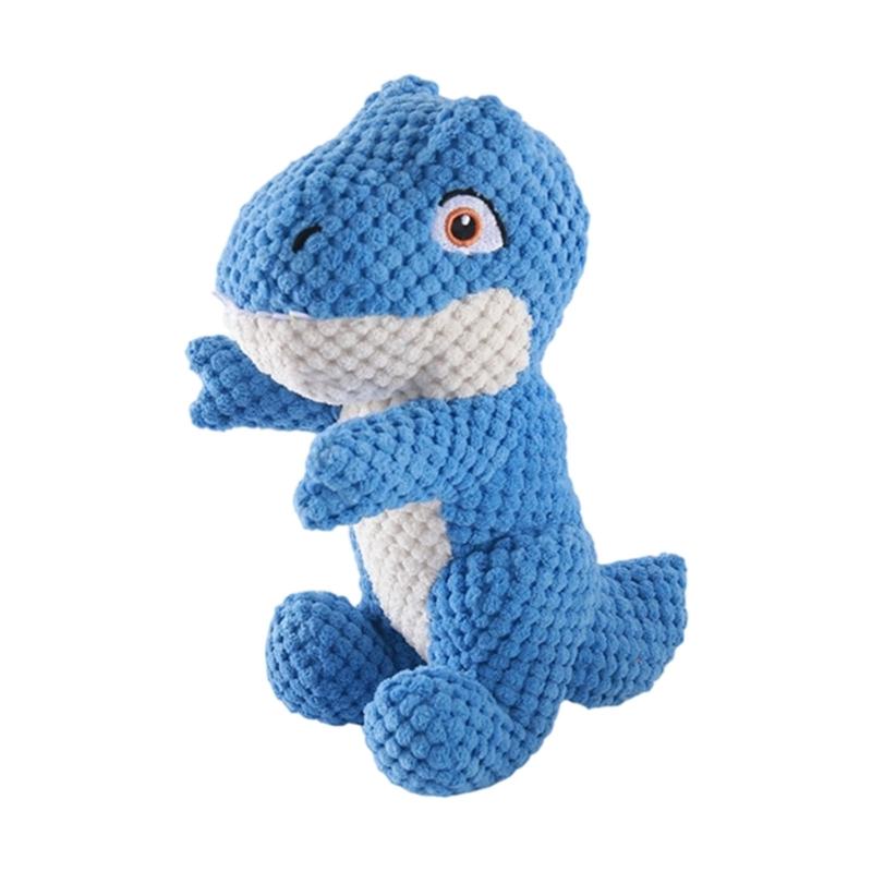 Lovely Dinosaurs Squeaky Dog Chew Toy for Interactively Fun Playing Anxiety Reliefs with Chew Resistant Easyly Washing