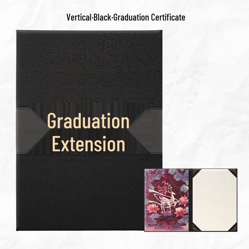 Custom A4 Wood Grain Leather Certificate Envelope for Honors & Awards