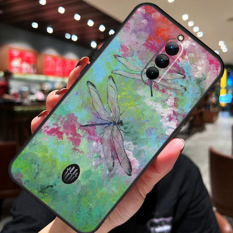 Luxury Dragonfly Case For ZTE Nubia Red Magic 10 Air 7 6S 7S Pro Red Magic 11 10 9 8 8S 9S 10S Pro Plus Cover