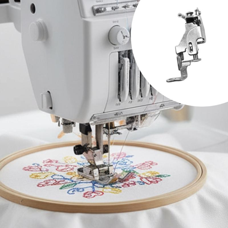 Long Sewing Machine Presser Foot High Accuracy Quilting Attachment Solid Metal Builds Expert Crafting Tool