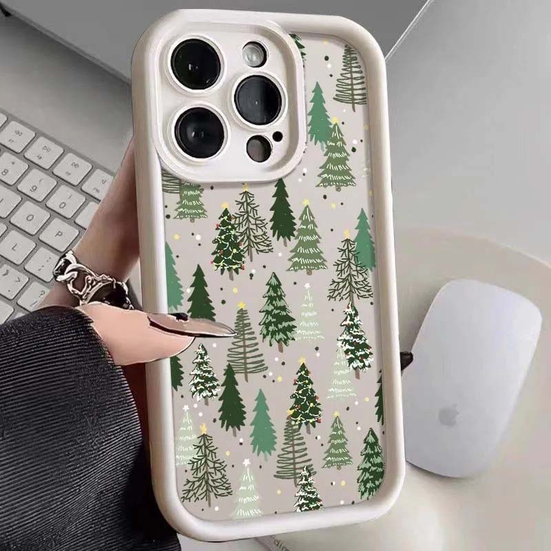 Christmas Tree Pattern Phone Case For Samsung Galaxy A35 A14 A34 A24 A05 A05S A52 A32 A53 A33 S21 S20 FE S22 Plus Note 20 Ultra