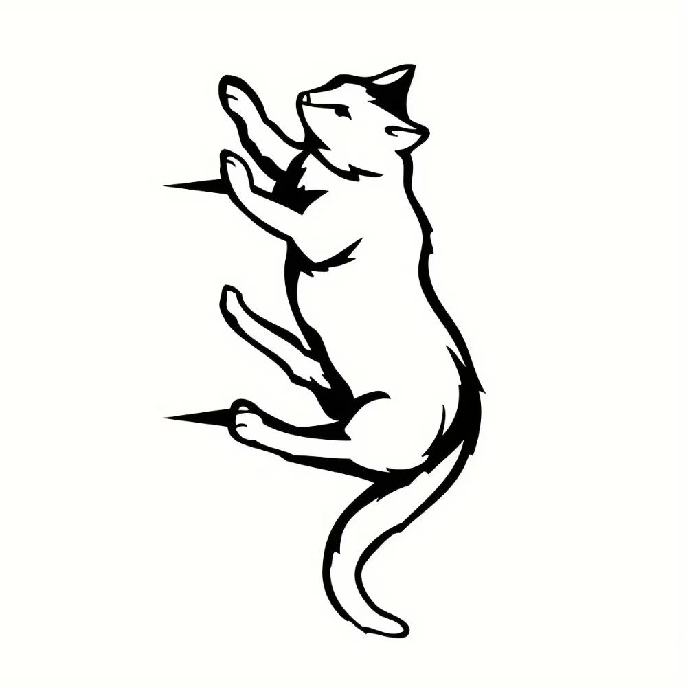 Charmantes 1-teiliges Metall-Katzenschild, entzückender Katzen-Gartenstecker, eine bezaubernde Katzendekoration und Metall-Gartenkunst, die den rustikalen Charme verstärkt