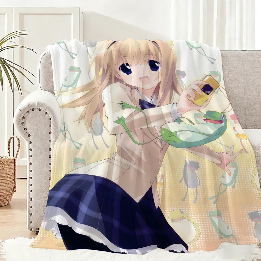 Chaos Heads Throw Lightweight 240G Flannel Blanket Soft Skin-Friendly For Summer Cooling