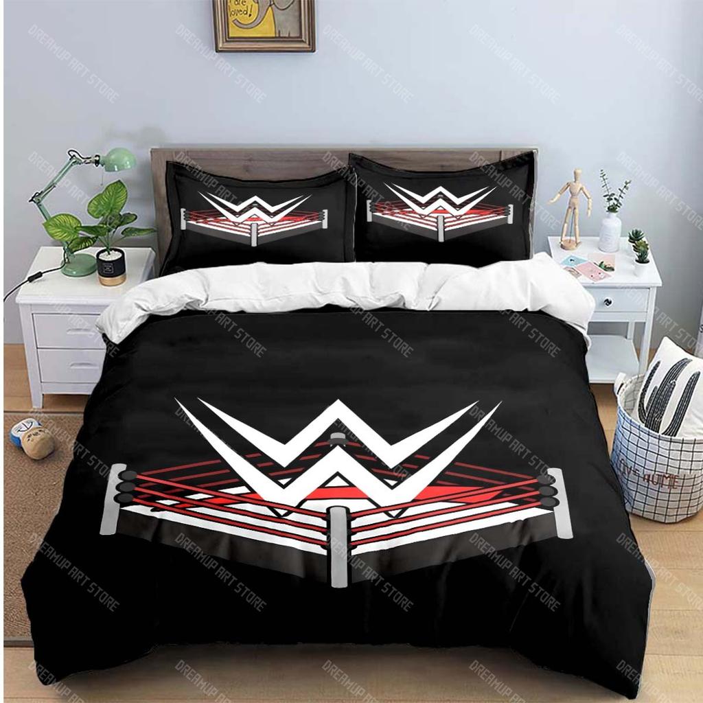 Mode 3D Wrestling Sport W-Wwe Druck Bettwäschesets Bettzubehör Set Bettbezug Bettdecke Set Bettwäscheset Luxus Geschenk