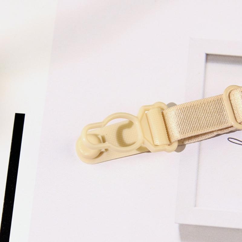 2Pcs Adjustable Bra Strap Clips Nonslip Elastic Bralette Strap Holders Clasp for Women Underwear Secure Fit Accessories