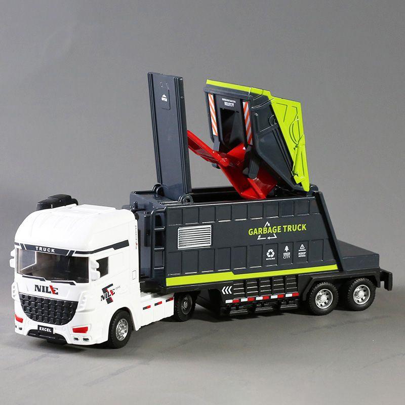 Garbage Truck Toy Press Type Sanitation Truck Model Kids Educational Toy Vehicle For Boys Children Gift