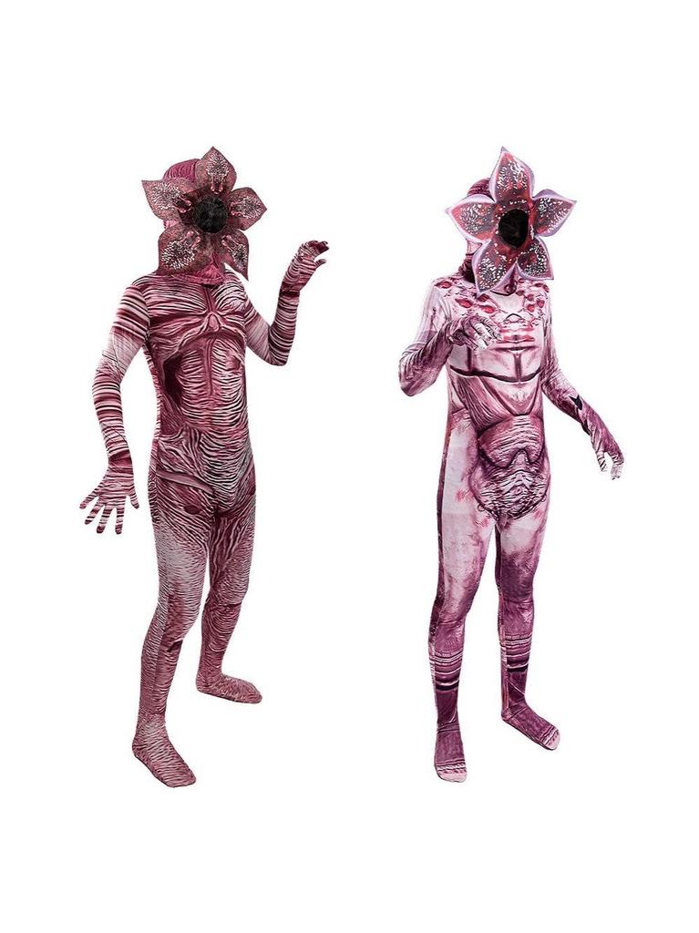 Zombie Party Man-Eating Flower Cosplay Costume - Knitted Halloween Jumpsuit