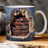 Caneca de Cerâmica Estante 3D