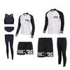 Korean Women's Long Sleeve Scuba Diving Suit with Sun Protection, Zipper, and Long Pants – Trendy Jellyfish Style for Surfing and Snorkeling.
