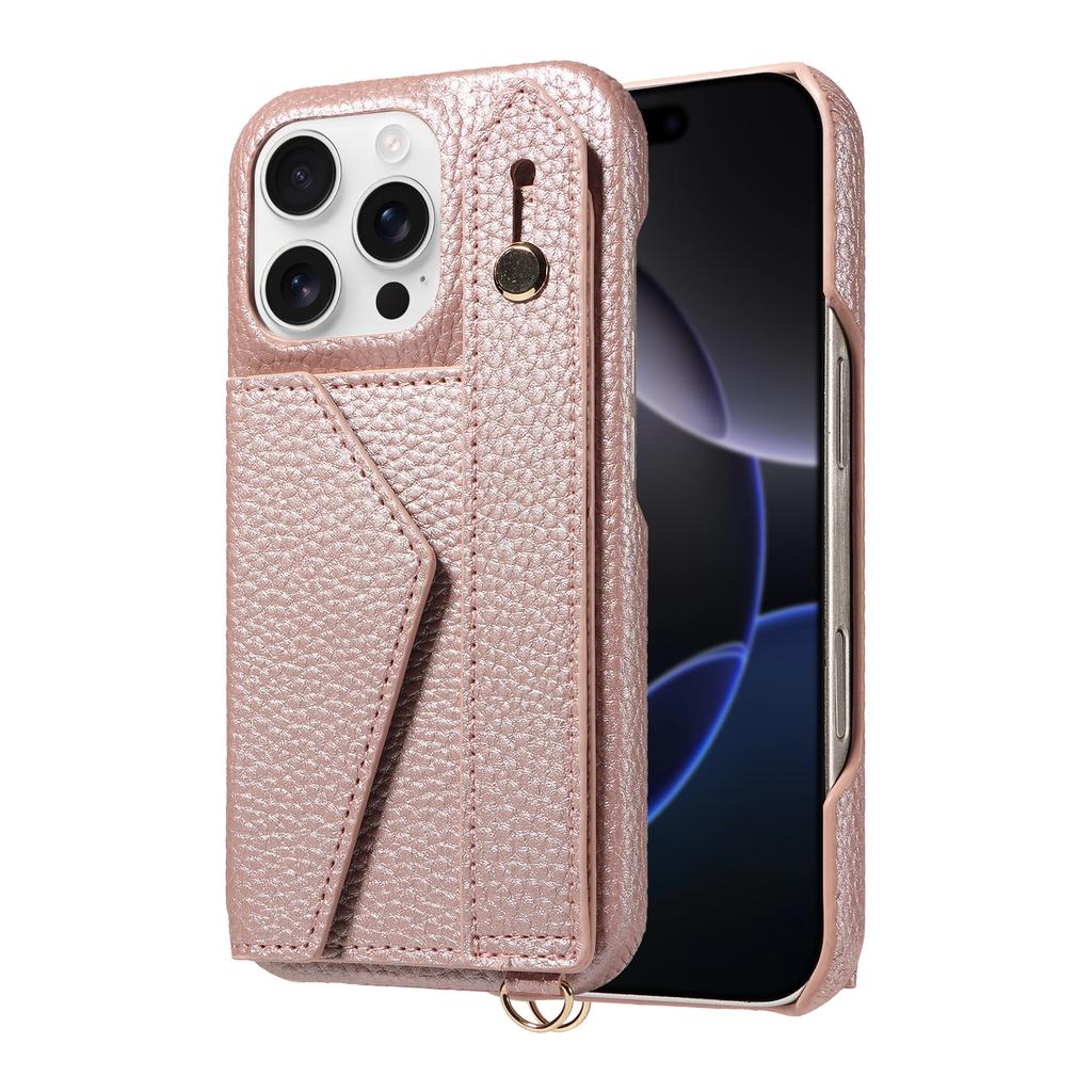 Leather Phone Case for IPhone16e 16promax 15plus 14promax 14plus 13promax13mini Shockproof Anti-Drop with Stand and Wallet Cover