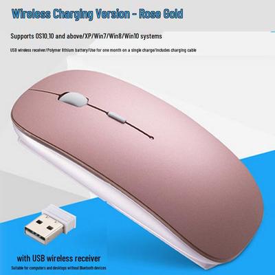 Colorful Silent Wireless Charging Mouse with Logo Customization