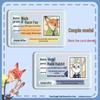 Couple Judy & Nick Cute Transparent ID Card Holder with Full Coverage & Info Blocking