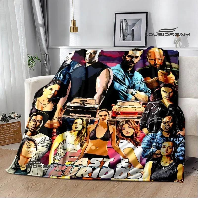 Fast & Furious Print Blanket Picnic blanket blankets for beds Flange Warm blanket Home travel blankets bed linings birthday gift