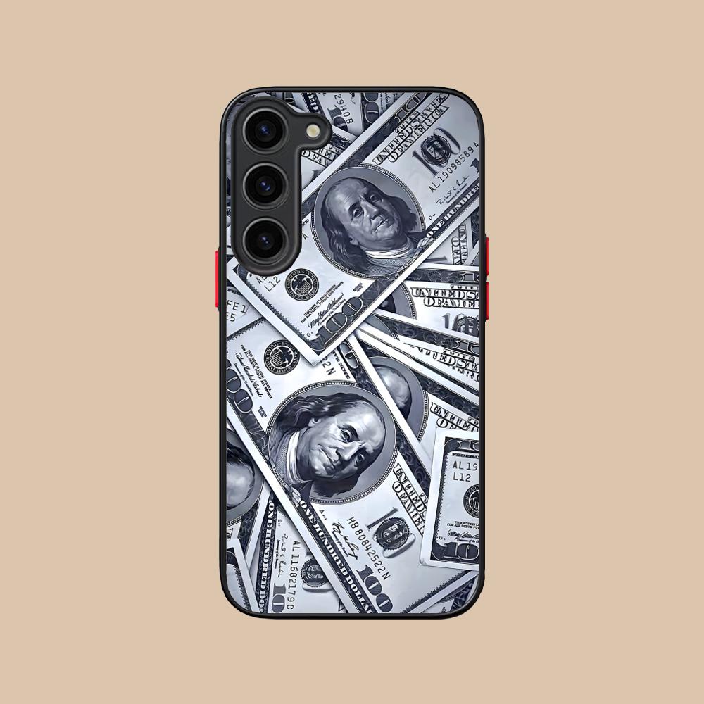 USD Dollar Silicone Mobile Phone Case for Samsung Galaxy S26 S25 S24 S23 S22 S21 Plus FE Ultra Colorful Cover